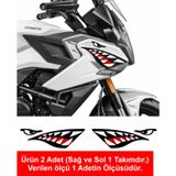 Sticker Usta Köpek Balığı Köpekbalığı Araba Oto Motosiklet Kask 00211 Renkli 20x6 Cm 70 x 21 cm