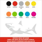 Sticker Usta Köpek Balığı Sticker Beyaz 20x10 45 x 22 cm 2MAKSTİCKER47be51e0-61e-45x22