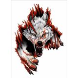Sticker Usta Kurt Gökbörü Börü Türk Sticker 00004 - 10x7 Cm - Renkli