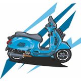 Sticker Usta Mobilet Scooter Sticker 00411 Renkli 80x76 Cm