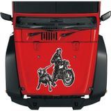 Sticker Usta Motosiklet Chopper Pitbull Sticker 00545 - 10x8,5 Cm - Renkli