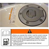 Sticker Usta Motosiklet Depo Uyarı Sticker 00423 - 8,5x3 Cm - Renkli