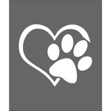 Sticker Usta Pati Köpek Kedi Patisi Araba Oto Motosiklet Sticker 00436 - 30x25 Cm - Beyaz