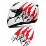 Sticker Usta Pençe Vahşi Pençe Monster Pençe Oto Araba Motosiklet Kask Sticker 00178 - Renkli - 40x36 Cm