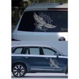Sticker Usta Pusula Kartal Off Road Sticker, 02521 Gri 80x80 Cm 120 x 120 cm StickerDizayn102e8df8-2d7-120x120