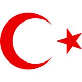 Sticker Usta Quart Ay Yıldız Sticker Türk Bayrağı Kırmızı 40 x 29 cm quartf92b4fa2-ef9-40x29