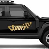 Sticker Usta Sports Damalı Bayrak Yarış Rally 02508 Altın 50x17 Cm 70 x 24 cmDizayn2c9d5fd7-e40-70x24