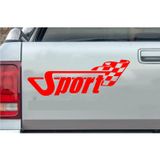 Sticker Usta Sports Damalı Bayrak Yarış Rally 02508 Kırmızı 60x21 Cm 70 x 24 cmDizayn825dcfd9-497-70x24