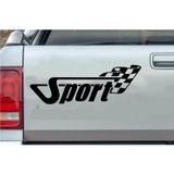 Sticker Usta Sports Damalı Bayrak Yarış Rally 02508 Siyah 60x21 Cm 70 x 24 cmDizaynf5ffa61d-ab9-70x24