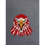 Sticker Usta Sticker Dizayn Türk Kartalı Sticker, Kartal Başı, Kırmızı Beyaz Kartal Sticker, Beşiktaş Sticker 00944 Renkli 60x60 Cm