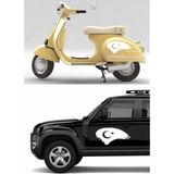 Sticker Usta Türk Bayrağı Araba Oto Motosiklet Karavan 4x4 Sticker 00786 - 60x30 Cm - Beyaz
