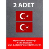 Sticker Usta Türk Bayrağı Ay Yıldız Bayrak Araba Oto Motosiklet Karavan Sticker 00068 - 10x5,5 Cm - Renkli