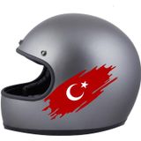 Sticker Usta Türk Bayragı Ay Yıldız Yırtıklı Paçalı Türk Bayrağı Türk Bayrak Sticker 00362 Kırmızı 20x8 Cm 120 x 48 cm