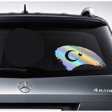 Sticker Usta Türk Bayrağı Hologram Janjan Araba Oto Motosiklet Karavan 4x4 Sticker 00786 - 99x49 Cm