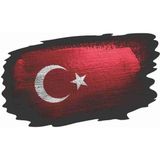 Sticker Usta Türk Bayrağı Sticker - 18075 Renkli 10 x 17 cm