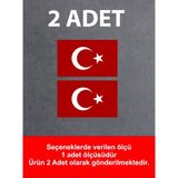 Sticker Usta Türk Bayrağı Sticker - 2 Adet Araba Oto Motosiklet Karavan Cam Sticker - 00068 - Renkli - 5x3 Cm