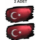 Sticker Usta Türk Bayrağı - Türk - Bayrak - Ay Yıldız 01969 Renkli 15x9 Cm 80 x 48 cmustaab11369e-7d5-80x48