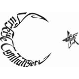Sticker Usta Türkiye Cumhuriyeti Tc Ay Yıldız Şeffaf Sticker - 20045 Beyaz - Şeffaf 80 x 53 cm 2004596-80x53