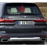 Sticker Usta Uzun Tuning Osmanlı Tuğrası Oto Araba Sticker Kırmızı 50 x 36 cm