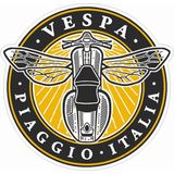 Sticker Usta Vespa - Piaggio Sticker - 14194 Renkli 12 x 12 cm