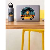 Sticker Usta Volkswagen Vosvos Tosba Araba Oto Motosilet Nostalji Sticker 00065 - 99x99 Cm - Renkli