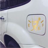 Sticker Usta Yakıt Deposu Kapağı Araba Oto Motosiklet Sticker 00023 - 12x9,5 Cm - Altın