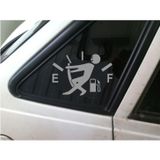 Sticker Usta Yakıt Deposu Kapağı Araba Oto Motosiklet Sticker 00023 - 12x9,5 Cm - Gri