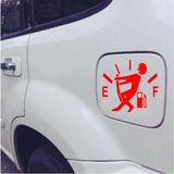 Sticker Usta Yakıt Deposu Kapağı Araba Oto Motosiklet Sticker 00023 - 12x9,5 Cm - Kırmızı
