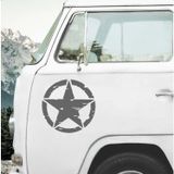 Sticker Usta(22326) Askeri Yıldız Army Star Sticker - 00677 Gri 10x10 Cm 100 x 100 cm StickerDizayn7445604f-a6f-100x100