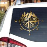 Sticker Usta(23518) Pusula ve Macera Sticker - 00302 Altın 60X52 CM