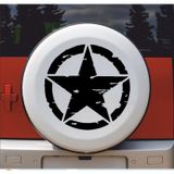 Sticker Usta(23936) Askeri Yıldız Army Star Sticker - 00677 Siyah 40x40 Cm 50 x 50 cm stickerusta9a248ec5-2f8-50x50