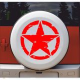 Sticker Usta(23938) Askeri Yıldız Army Star Sticker - 00677 Kırmızı 40x40 Cm