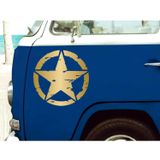 Sticker Usta(23942) Askeri Yıldız Army Star Sticker - 00677 Altın 50x50 Cm