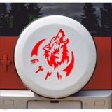 Sticker Usta(24042) Kurt ve Göktürkçe Türk Yazısı Gökbörü Sticker - 00758 Kırmızı 15x13 Cm 80 x 69 cm stickerusta0e00e4a3-52f-80x69
