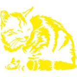 Sticker Usta(24461) Kedi Sticker 00425 Renkli 30 x 26 cm STİCKERFABRİKASIeb73f722-a2790-30x26