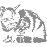 Sticker Usta(24467) Kedi Sticker 00425 Renkli 60 x 49 cm STİCKERFABRİKASIeb73f722-a2783-60x49