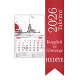 StickerArt 2026 Ekonomik Gemici Takvimi Denizci Duvar Takvimi 33x47,5 cm