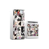 StickerArt Buzdolabı ve Bulaşık Makinası Beyaz Eşya Kaplama Popart Sticker