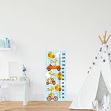 Stickerart Çocuk Odası Bebek Odası Boy Ölçer Boy Cetveli Sticker Araç Zürafa Beyaz