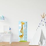 Stickerart Çocuk Odası Bebek Odası Boy Ölçer Boy Cetveli Sticker Uzun Zürafa Beyaz