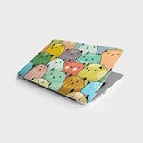 Stickerart Laptop Sticker Bilgisayar Notebook Pc Kaplama Etiketi Renkli Kediler