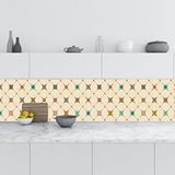 StickerArt Majolika Motif 1 60x300 cm Mutfak Tezgah Arası Fayans Kaplama Folyosu