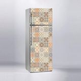 StickerArt Renkli Fayans Desen Buzdolabı Sticker Kaplama Dolap Kaplama Etiketi