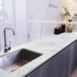 StickerArt Tezgah Üstü Fayans Kaplama Folyosu Mutfak Tezgahı Kaplama Beton Doku 70 cm x 1 Metre