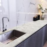 StickerArt Tezgah Üstü Fayans Kaplama Folyosu Mutfak Tezgahı Kaplama Granite Marble 70 cm x 3 Metre