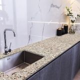 StickerArt Tezgah Üstü Fayans Kaplama Folyosu Mutfak Tezgahı Kaplama Granite Marble Design 70 cm x 1 Metre