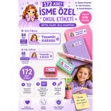 StickerAtölye 172 Adet İsme Özel Okul Etiketi – Prenses Tasarım – Defter, Kitap, Kalem, Silgi ve Kalemtraş İsim Sticker Seti