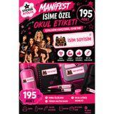 StickerAtölye İsme Özel Manifest Etiket Sticker - Okul Etiketi 195 Adet