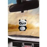 STİCKERCI BEY SİNİRLİ PANDA OTO DİKİZ AYNASI SÜSÜ 2D ÇİFT TARAFLI PLEKSİ UV BASKILI