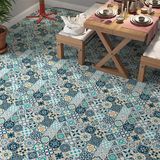 StickieArt StickerArt Yer Kaplama Zemin Kaplama Folyosu 65x130 cm Spanish Retro Tile Color